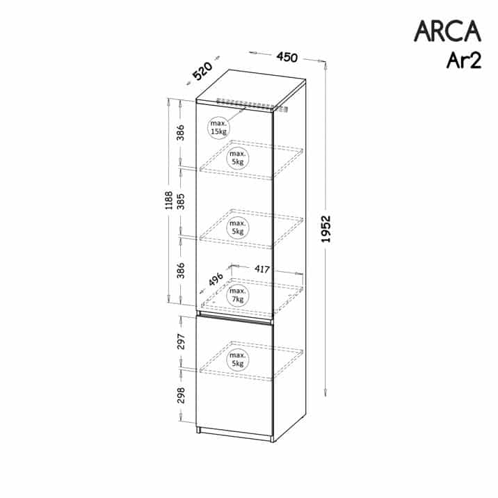 Arca "AR2" szekrény - D