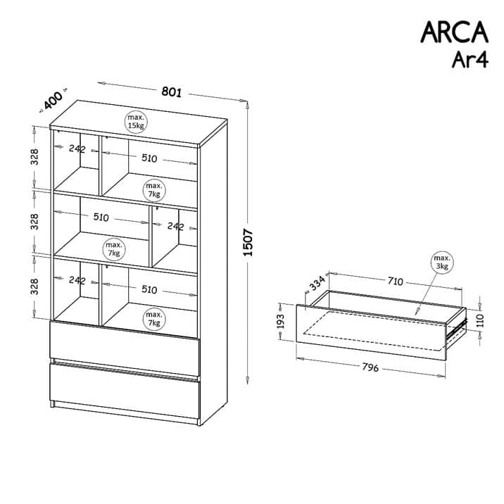 Arca "AR4" szekrény - D