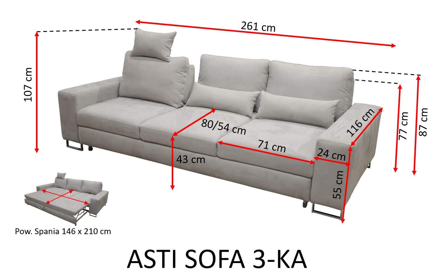 Asti kanapé - B