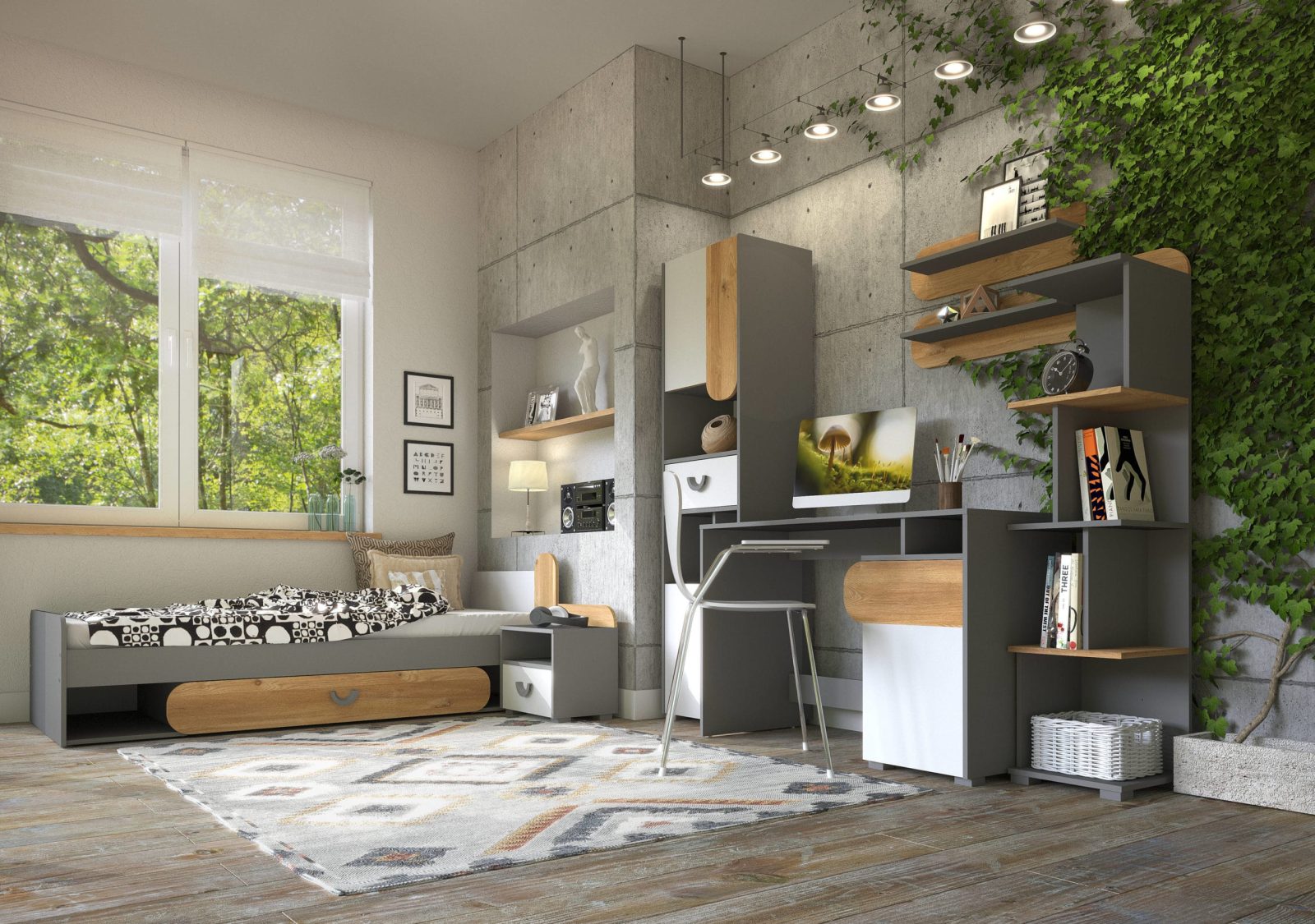 Carini "CA10" Fali polc - D