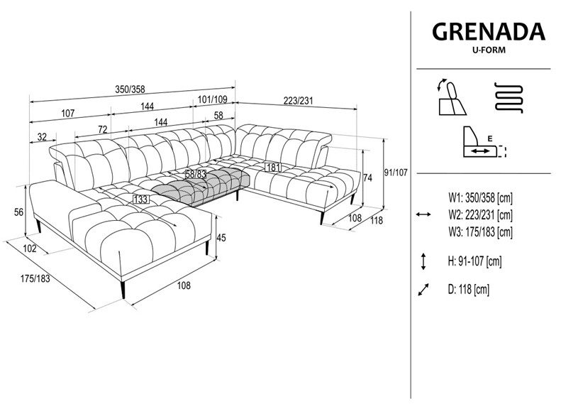 Grenada U-form - B