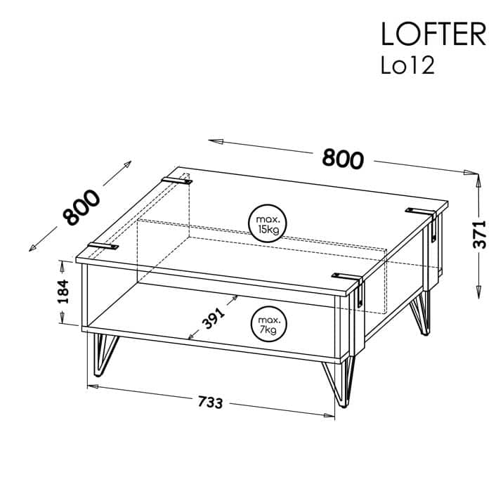 Lofter LO1 szekrény - D