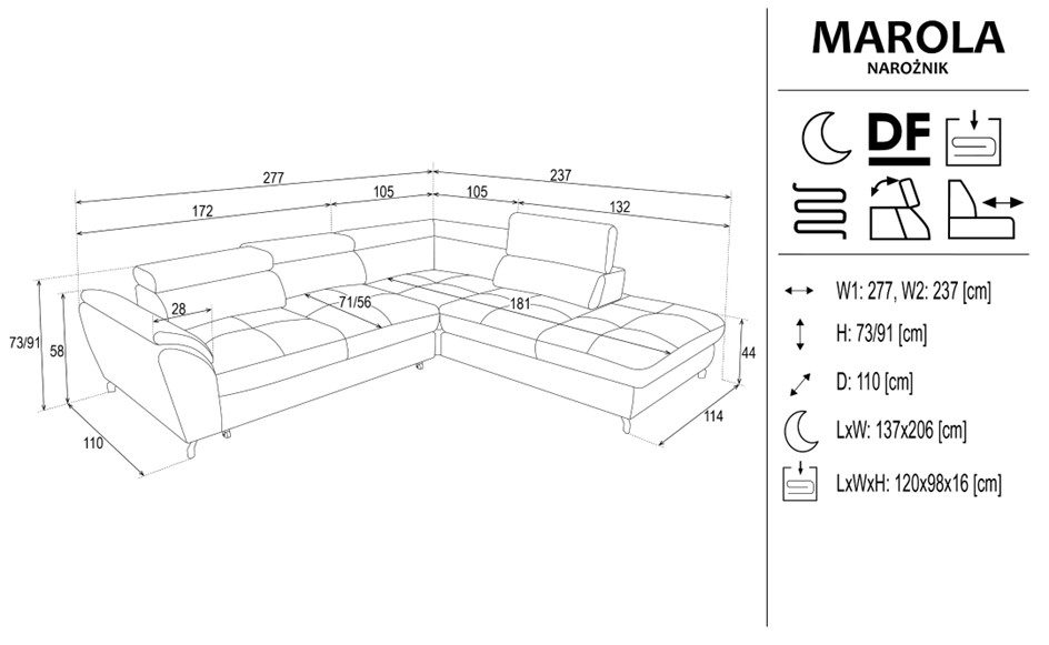 Marola U-form - B