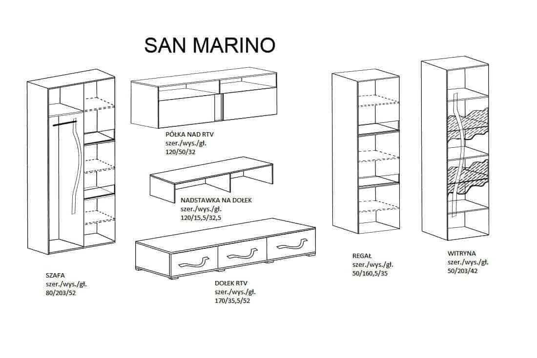 San Marino szekrénysor - I