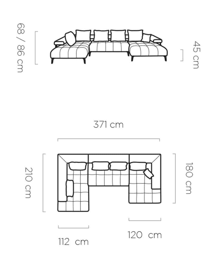 Teramo XL U.-form - W